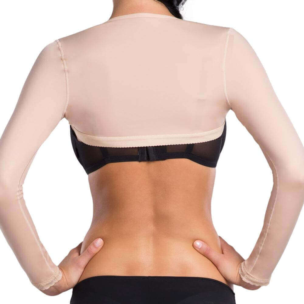 Upper Arm Compression Sleeve Shaper - Women Liposuction Garment (Beige, S)  : : Clothing, Shoes & Accessories